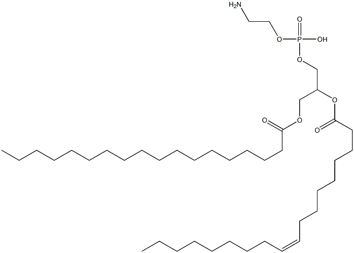 1-stearoyl-2-oleoylphosphatidylethanolamine分子式结构图