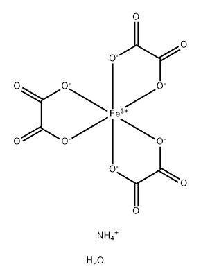 三草酸合铁酸三铵盐三水合物分子式结构图