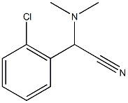 2-(2-氯苯基)-2-(二甲氨基)乙腈分子式结构图