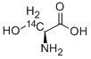 L-SERINE, [3-14 C]分子式结构图