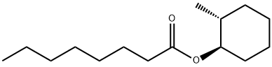 rel-Octanoic acid (1S*)-2β*-methylcyclohexane-1α*-yl ester分子式结构图