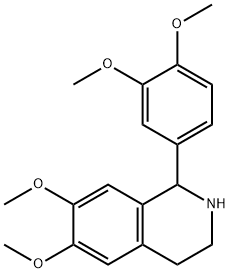 1-(3,4-DIMETHOXYPHENYL)-6,7-DIMETHOXY-1,2,3,4-TETRAHYDROISOQUINOLINE分子式结构图