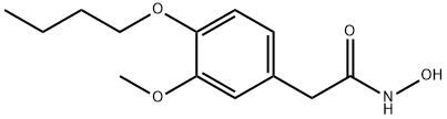 2-(4-Butoxy-3-methoxyphenyl)acetohydroxamic acid分子式结构图