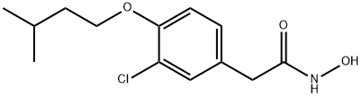 2-[3-Chloro-4-(isopentyloxy)phenyl]acetohydroxamic acid分子式结构图