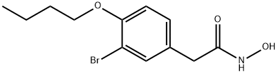 2-(3-Bromo-4-butoxyphenyl)acetohydroxamic acid分子式结构图