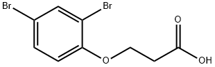 3-(2,4-dibromophenoxy)propanoic acid分子式结构图