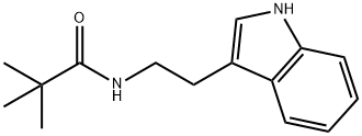 N-(2-(1H-吲哚-3-基)乙基)新戊酰胺分子式结构图