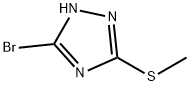 5-溴-3-(甲巯基)-1,2,4-1H-三氮唑分子式结构图