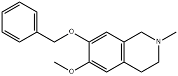 2-Methyl-6-methoxy-7-(benzyloxy)-1,2,3,4-tetrahydroisoquinoline分子式结构图