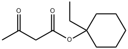 3-Oxobutanoic acid 1-ethylcyclohexyl ester分子式结构图