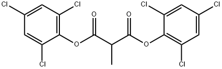 双(2,4,6-三氯苯基)2-甲基丙二酸酯分子式结构图