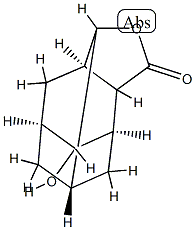 9,10-Dihydroxyadamantane-2-carboxylic acid 2,10-lactone分子式结构图