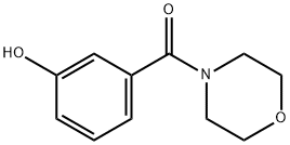 3-[(吗啉-4-基)羰基]苯酚分子式结构图