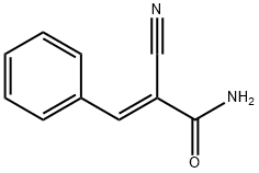 (E)-2-氰基-3-苯基丙烯酰胺分子式结构图