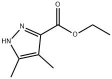 4,5-二甲基-1H-吡唑-3-甲酸乙酯分子式结构图