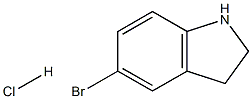 5-溴-2,3-二氢-1H-吲哚盐酸分子式结构图