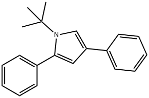 1-tert-Butyl-2,4-diphenyl-1H-pyrrole分子式结构图