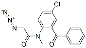 2-[Azidoacetyl(methyl)amino]-5-chlorobenzophenone分子式结构图