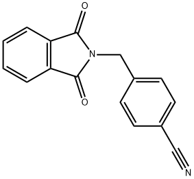 4-(1,3-Dioxo-1,3-dihydro-isoindol-2-ylmethyl)-benzonitrile分子式结构图