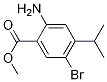 2-氨基-5-溴-4-异丙基苯甲酸甲酯分子式结构图