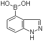 1H-吲唑-4-硼酸分子式结构图