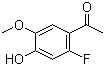 1-(2-氟-4-羟基-5-甲氧基苯基)乙酮分子式结构图