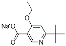 6-叔丁基-4-乙氧基异烟酸钠分子式结构图