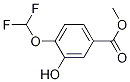 4-二氟甲氧基-3-羟基苯甲酸甲酯分子式结构图