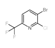 2-氯-3-溴-6-三氟甲基吡啶分子式结构图