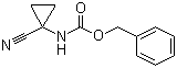 Cbz-1-氨基-1-环丙基腈分子式结构图