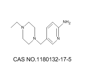 5-[(4-乙基哌嗪-1-基)甲基]吡啶-2-胺分子式结构图