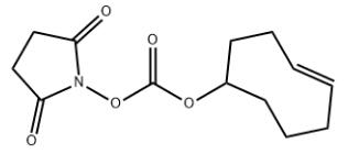 (E)-碳酸环辛-4-烯基2,5-二氧杂-1-吡咯烷基酯分子式结构图