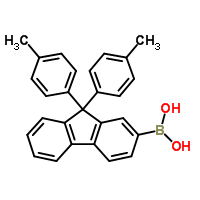 B-[9,9-双(4-甲基苯基)-9H-芴-2-基]硼酸分子式结构图