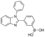 B-[3-(1-苯基-1H-苯并咪唑-2-基)苯基]硼酸分子式结构图