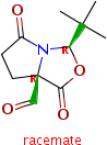 3-(1,1-二甲基乙基)二氢-1,5-二氧-(3R,7aR)-1H,3H-吡咯[1,2-c]噁唑-7a(5H)-甲醛分子式结构图