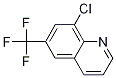 8-氯-6-(三氟甲基)喹啉分子式结构图