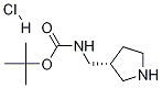 (R)-3-N-BOC-氨甲基吡咯烷盐酸盐分子式结构图