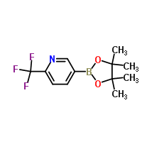 2-氟甲基吡啶-5-硼酸频哪醇酯分子式结构图