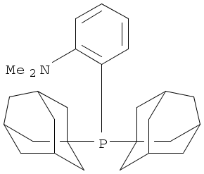 2-(二-1-1-金刚烷基膦基)二甲基氨基苯分子式结构图