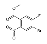 4-溴-5-氟-2-硝基苯甲酸甲酯分子式结构图