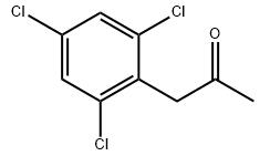 1-(2,4,6-三氯苯基)丙-2-酮分子式结构图