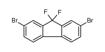 2,7-二溴-9,9-二氟-9H-芴分子式结构图