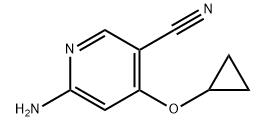 6-amino-4-cyclopropoxynicotinonitrile分子式结构图