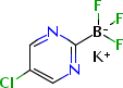 (5-氯嘧啶-2-基)三氟硼酸钾分子式结构图