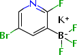 (5-溴-2-氟吡啶-3-基)三氟硼酸钾分子式结构图