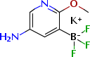 (5-氨基-2-甲氧基吡啶-3-基)三氟硼酸钾分子式结构图