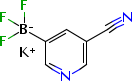 (5-氰基吡啶-3-基)三氟硼酸钾分子式结构图