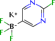 (2-氟嘧啶-5-基)三氟硼酸钾分子式结构图