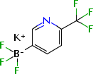 (6-三氟甲基吡啶-3-基)三氟硼酸钾分子式结构图