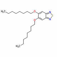 5,6-双(辛氧基)-2,1,3-苯并噻二唑分子式结构图